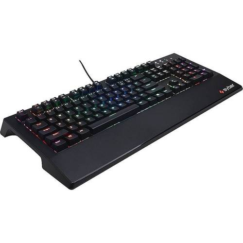 CyberPowerPC - Syber K1 Wired Mechanical Kontact Red Switch Keyboard with RGB Back Lighting - Black
