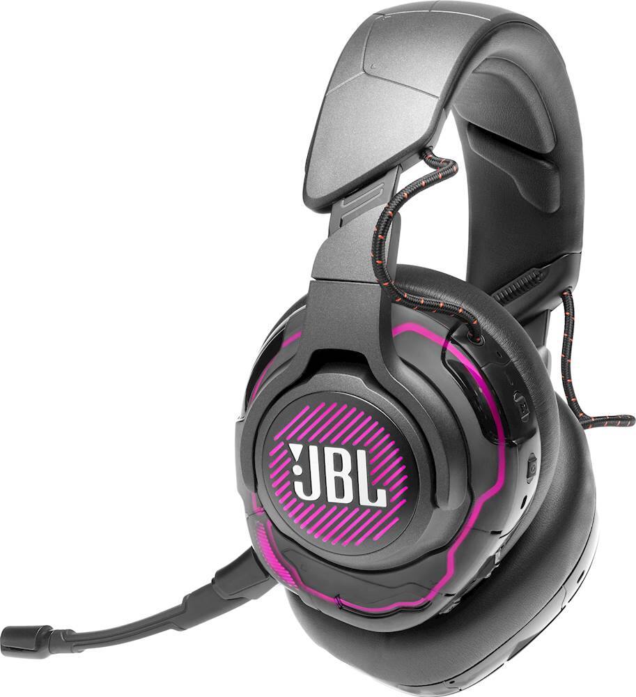 Alt View 14. JBL - Quantum One RGB Wired DTS Headphone:X v2.0 Gaming Headset for PC, PS4, Xbox One, Nintendo Switch and Mobile Devices - Black.