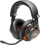 Left. JBL - Quantum One RGB Wired DTS Headphone:X v2.0 Gaming Headset for PC, PS4, Xbox One, Nintendo Switch and Mobile Devices - Black.