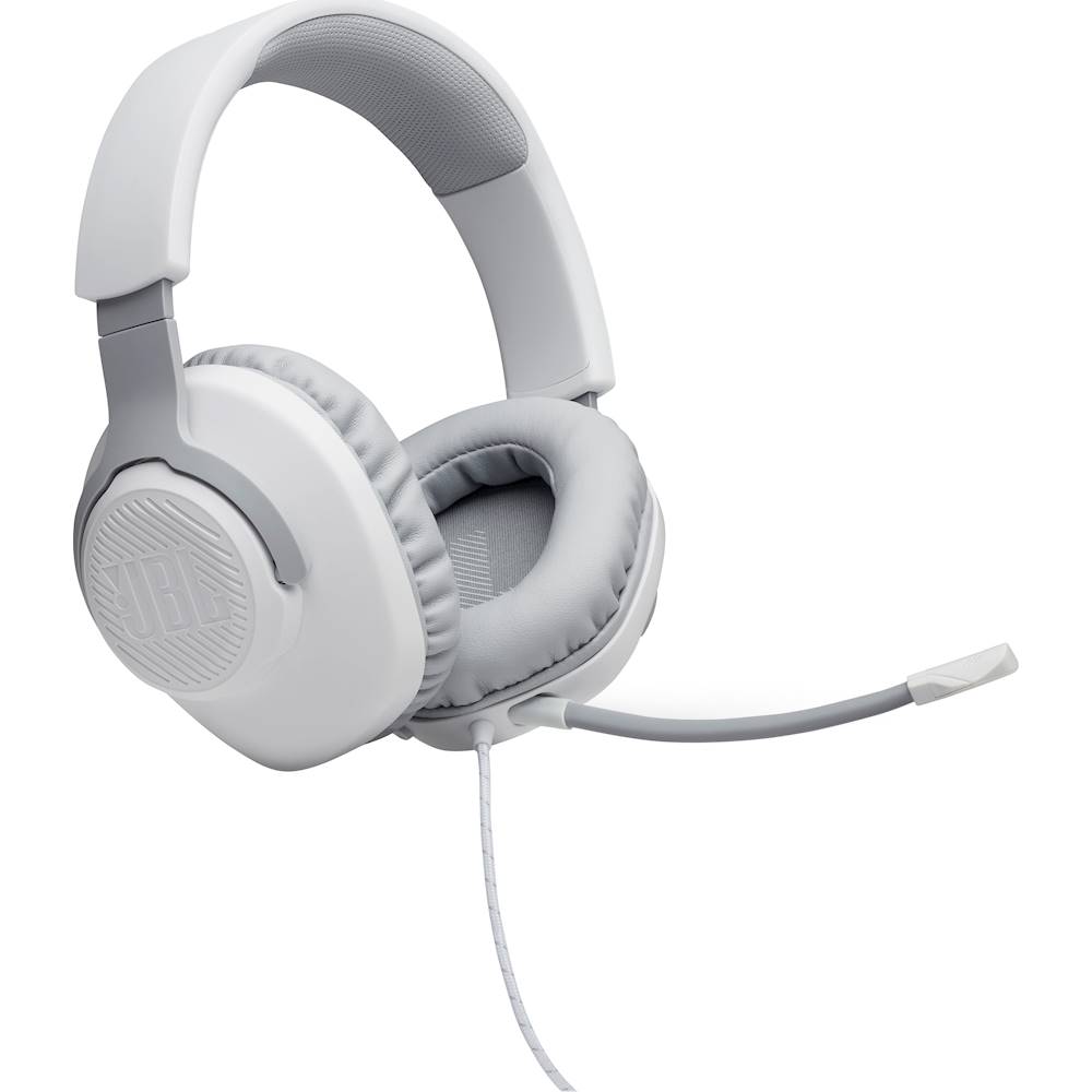 Frons Sicilië verzameling JBL Quantum 100 Surround Sound Gaming Headset for PC, PS4, Xbox One,  Nintendo Switch, and Mobile Devices White JBLQUANTUM100WHTAM - Best Buy