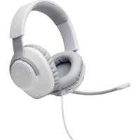 JBL - Quantum 100 Surround Sound Gaming Headset for PC, PS4, Xbox One, Nintendo Switch, and Mobile Devices - White - Angle_Zoom