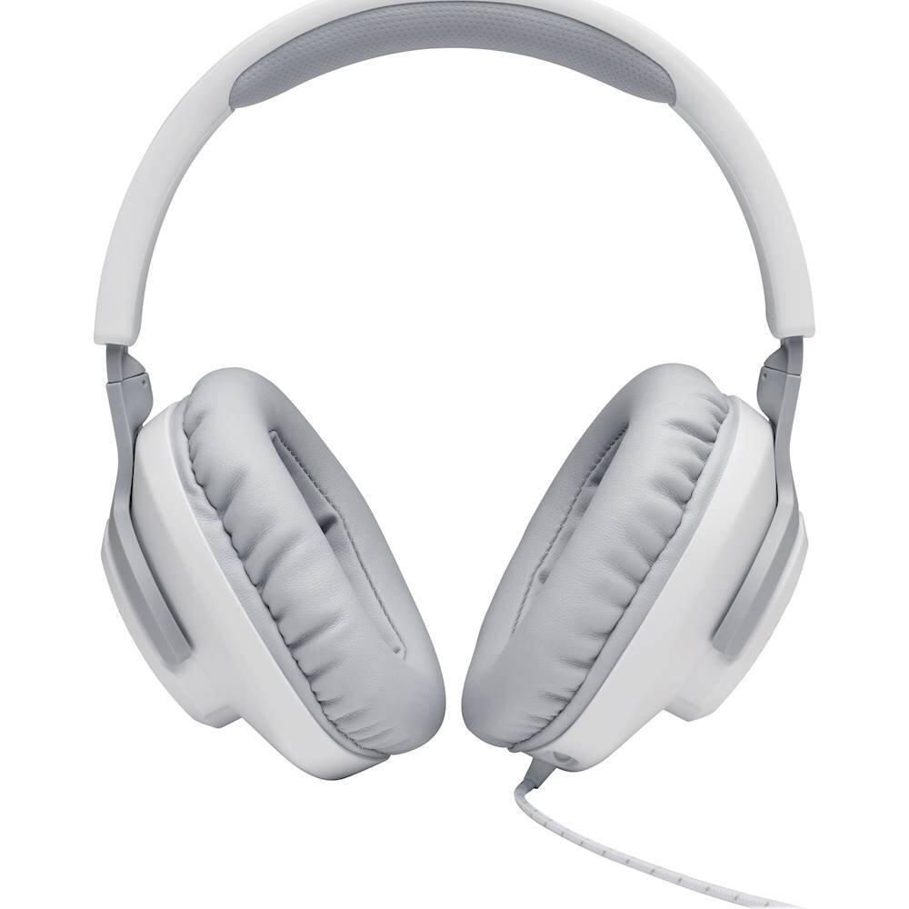 Alt View 11. JBL - Quantum 100 Surround Sound Gaming Headset for PC, PS4, Xbox One, Nintendo Switch, and Mobile Devices - White.