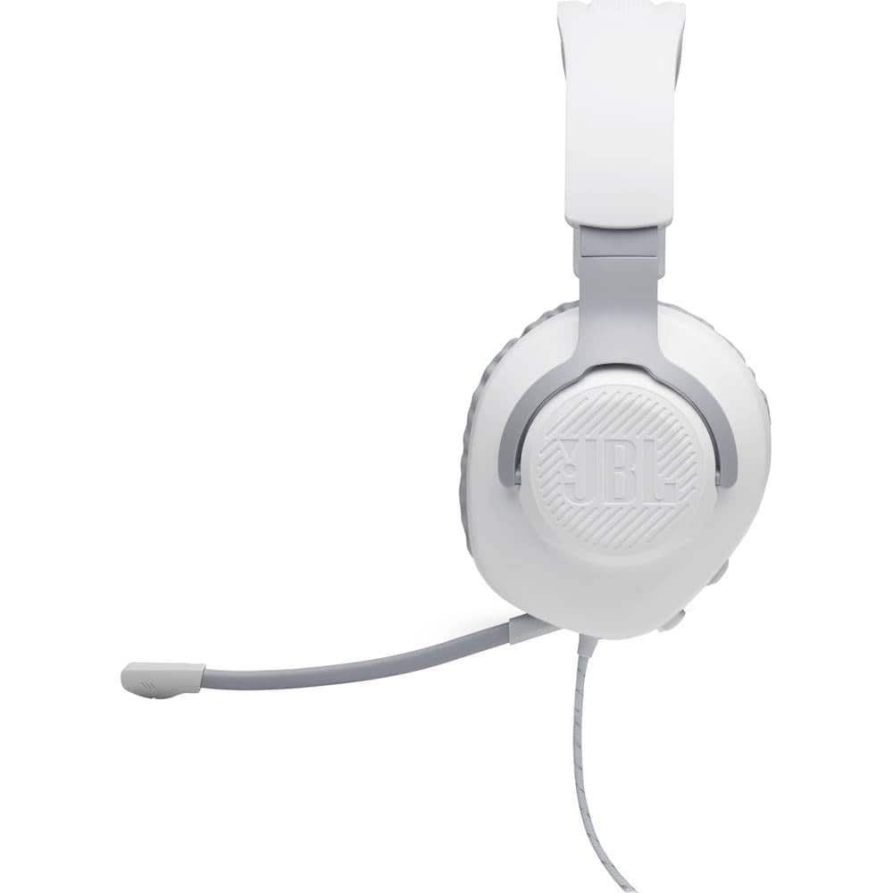 Alt View 14. JBL - Quantum 100 Surround Sound Gaming Headset for PC, PS4, Xbox One, Nintendo Switch, and Mobile Devices - White.