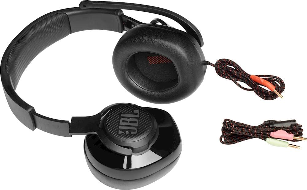 Alt View 13. JBL - Quantum 200 Wired Stereo Gaming Headset for PC, PS4, Xbox One, Nintendo Switch and Mobile Devices - Black.