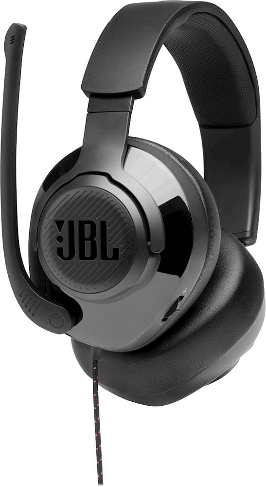 Alt View 20. JBL - Quantum 200 Wired Stereo Gaming Headset for PC, PS4, Xbox One, Nintendo Switch and Mobile Devices - Black.