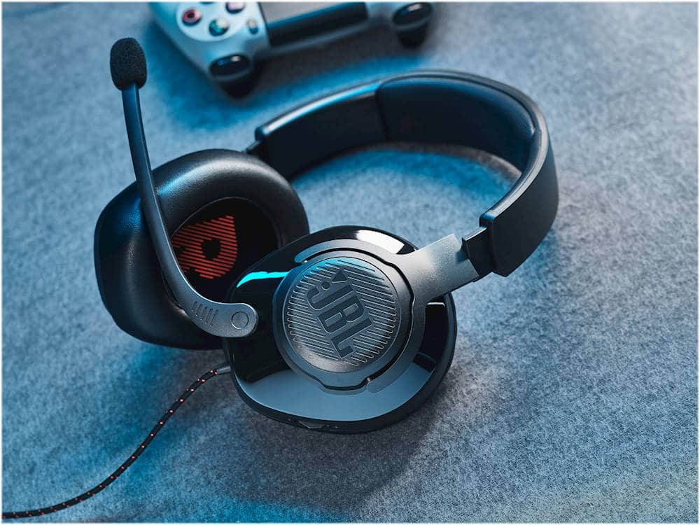 Alt View 23. JBL - Quantum 200 Wired Stereo Gaming Headset for PC, PS4, Xbox One, Nintendo Switch and Mobile Devices - Black.