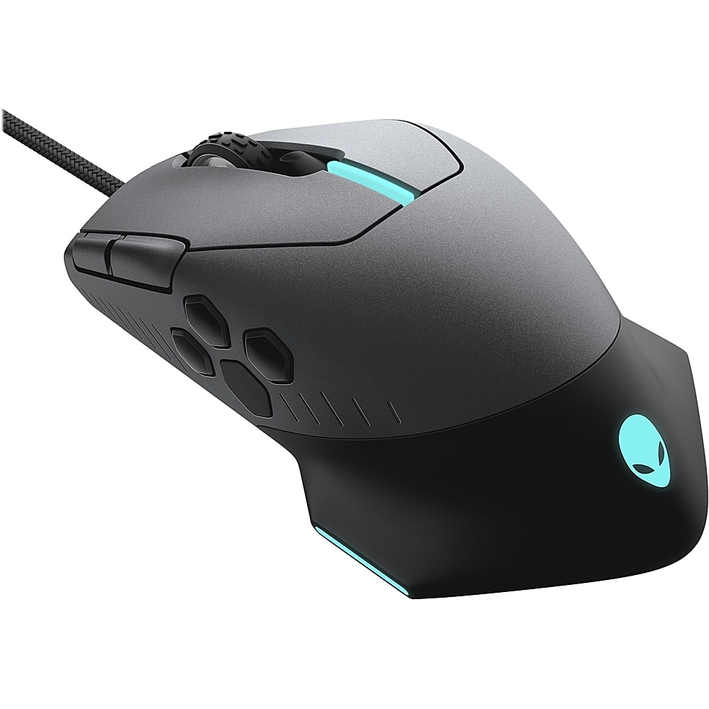 Front. Alienware - AW510M Wired Optical Mouse - Dark Side Of The Moon.