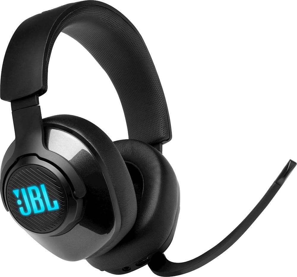 Angle. JBL - Quantum 400 RGB Wired DTS Headphone:X v2.0 Gaming Headset for PC, PS4, Xbox One, Nintendo Switch and Mobile Devices - Black.