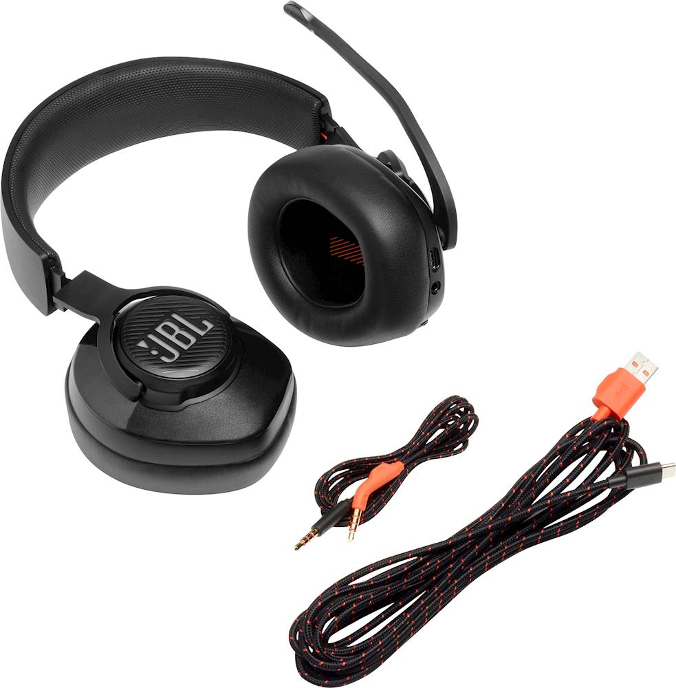JBL Quantum 300 - Wired Over-Ear Gaming Headphones with JBL Quantum Engine  Software - Black, Large 