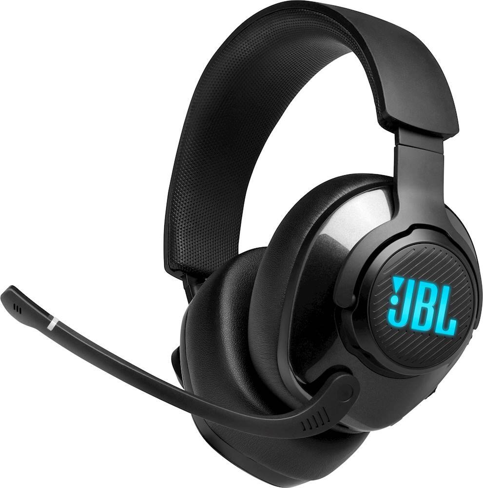 Alt View 19. JBL - Quantum 400 RGB Wired DTS Headphone:X v2.0 Gaming Headset for PC, PS4, Xbox One, Nintendo Switch and Mobile Devices - Black.