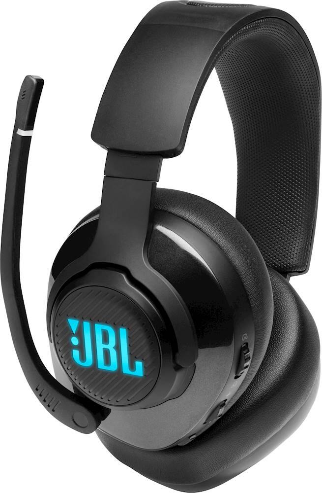 Alt View 20. JBL - Quantum 400 RGB Wired DTS Headphone:X v2.0 Gaming Headset for PC, PS4, Xbox One, Nintendo Switch and Mobile Devices - Black.