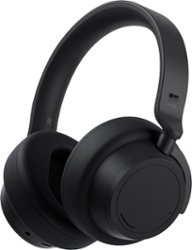 Microsoft - Surface Headphones 2 - Wireless Noise Cancelling Over-the-Ear with Cortana - Matte Black - Front_Zoom