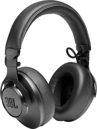 JBL - Club ONE Wireless Noise Cancelling Over-the-Ear Headphones - Black