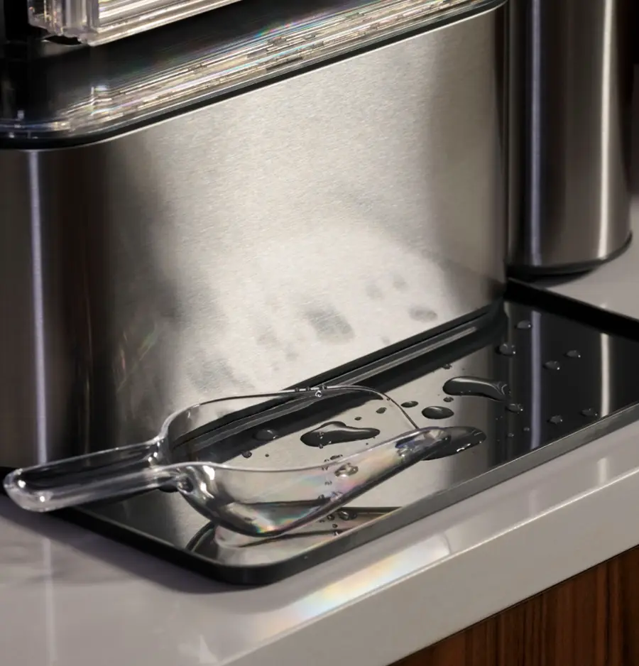 Alt View 26. GE Profile - Opal 2.0 38-lb. Portable Ice maker with Nugget Ice Production, Side Tank and Built-in WiFi - Stainless Steel.