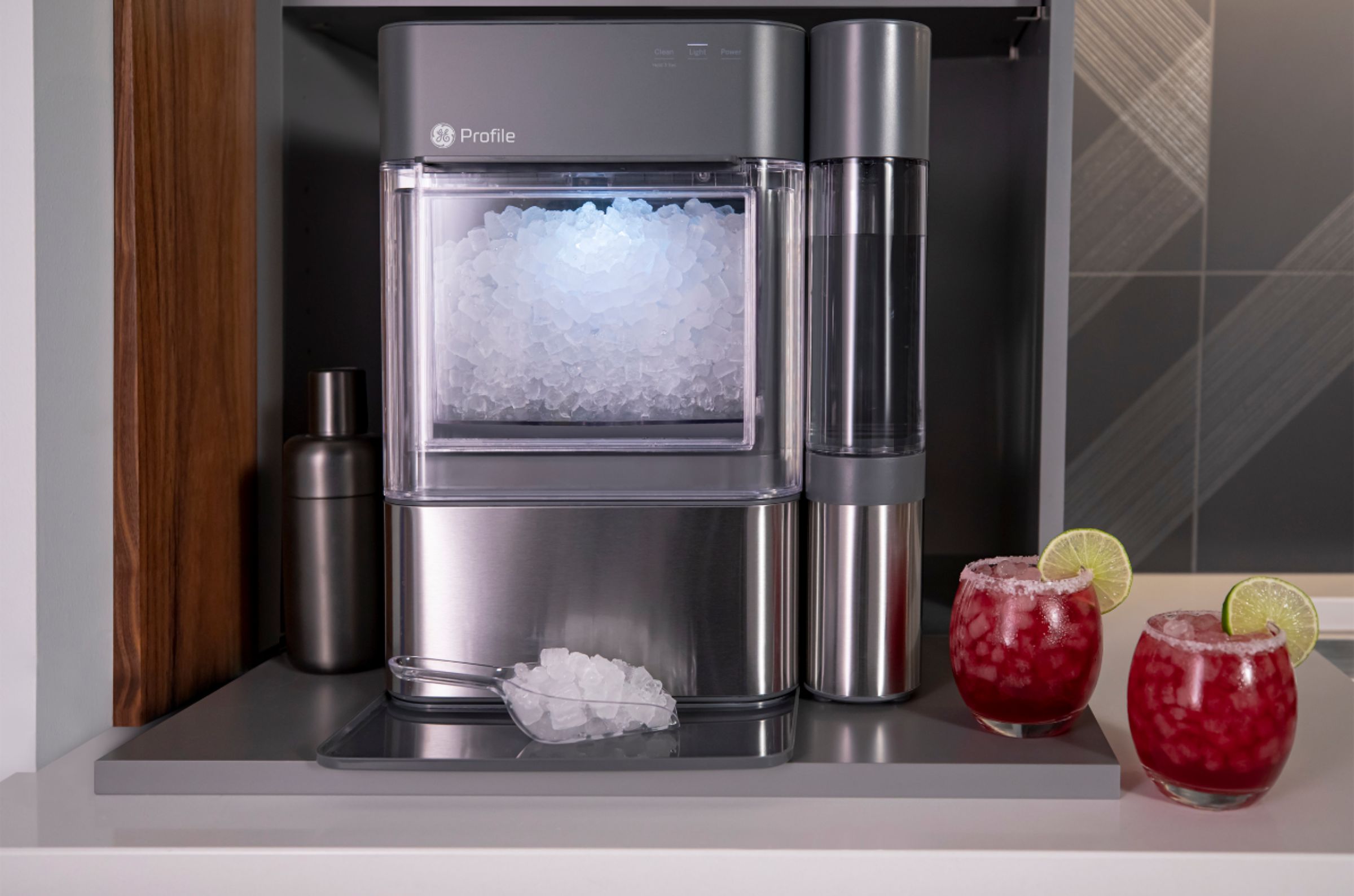 XPIO13SCSS GE Profile GE Profile™ Opal™ 2.0 Nugget Ice Maker with Side Tank  STAINLESS STEEL - Jetson TV & Appliance