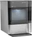 Left. GE Profile - Opal 2.0 38-lb. Portable Ice maker with Nugget Ice Production, Side Tank and Built-in WiFi - Stainless Steel.