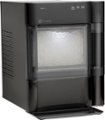 Angle Zoom. GE Profile - Opal 2.0 24-lb. Portable Ice maker with Nugget Ice Production, Side Tank, and Built-in WiFi - Black stainless steel.