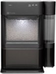 Front. GE Profile - Opal 2.0 38-lb. Portable Ice maker with Nugget Ice Production, Side Tank, and Built-in WiFi - Black Stainless.