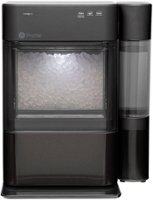 GE Profile - Opal 2.0 38-lb. Portable Ice maker with Nugget Ice Production, Side Tank, and Built-in WiFi - Black Stainless Steel - Front_Zoom