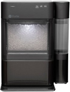 GE Profile - Opal 2.0 24-lb. Portable Ice maker with Nugget Ice Production, Side Tank, and Built-in WiFi - Black Stainless Steel