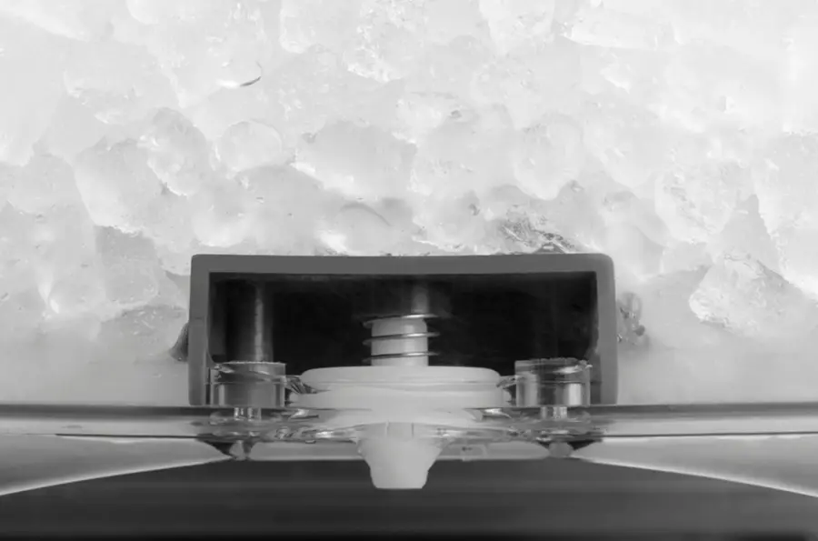 Alt View 22. GE Profile - Opal 2.0 38-lb. Portable Ice maker with Nugget Ice Production, Side Tank, and Built-in WiFi - Black Stainless.