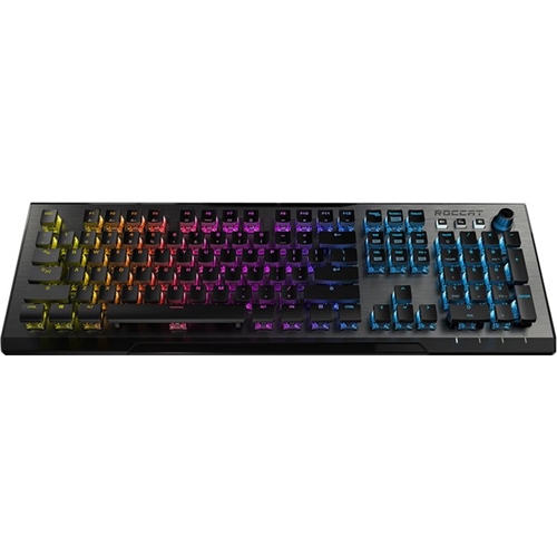VULCAN 100 AIMO Wired Gaming Mechanical Roccat Titan Switch Keyboard with RGB Back Lighting - Gray