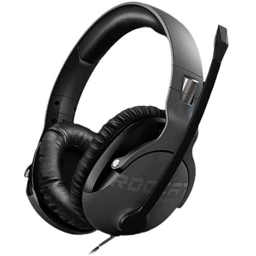 Front. ROCCAT - Khan Pro Wired Stereo Gaming Headset - Gray.