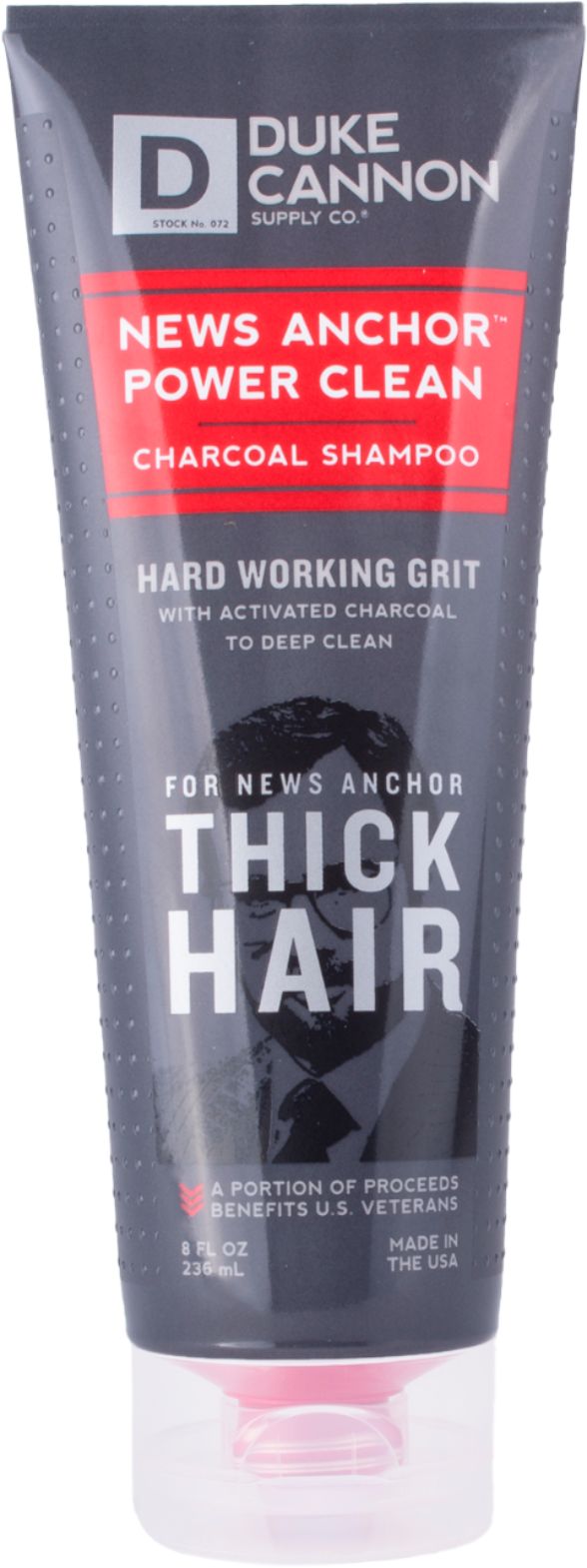 Angle View: Duke Cannon - News Anchor Power Clean Charcoal Shampoo - Black