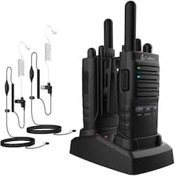 4 Pack Cobra PX500 WMT Walkie Talkies - Heavy-Duty Business Two-Way Radios With VOX & Long Range
