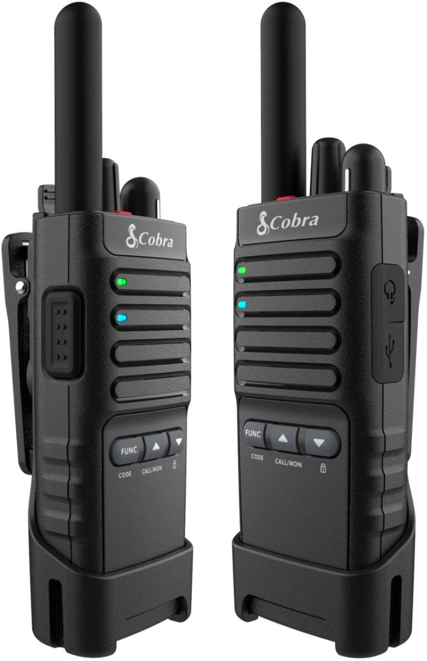 Alt View 16. Cobra - Pro Business 42-Mile, 22-Channel FRS 2-Way Radios with Surveillance Headsets (Pair) - Black.