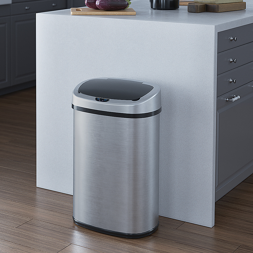 iTouchless IT13RX 13 Gallon Touchless Kitchen Garbage Trash Can, Stainless  Steel, 1 Piece - Fred Meyer