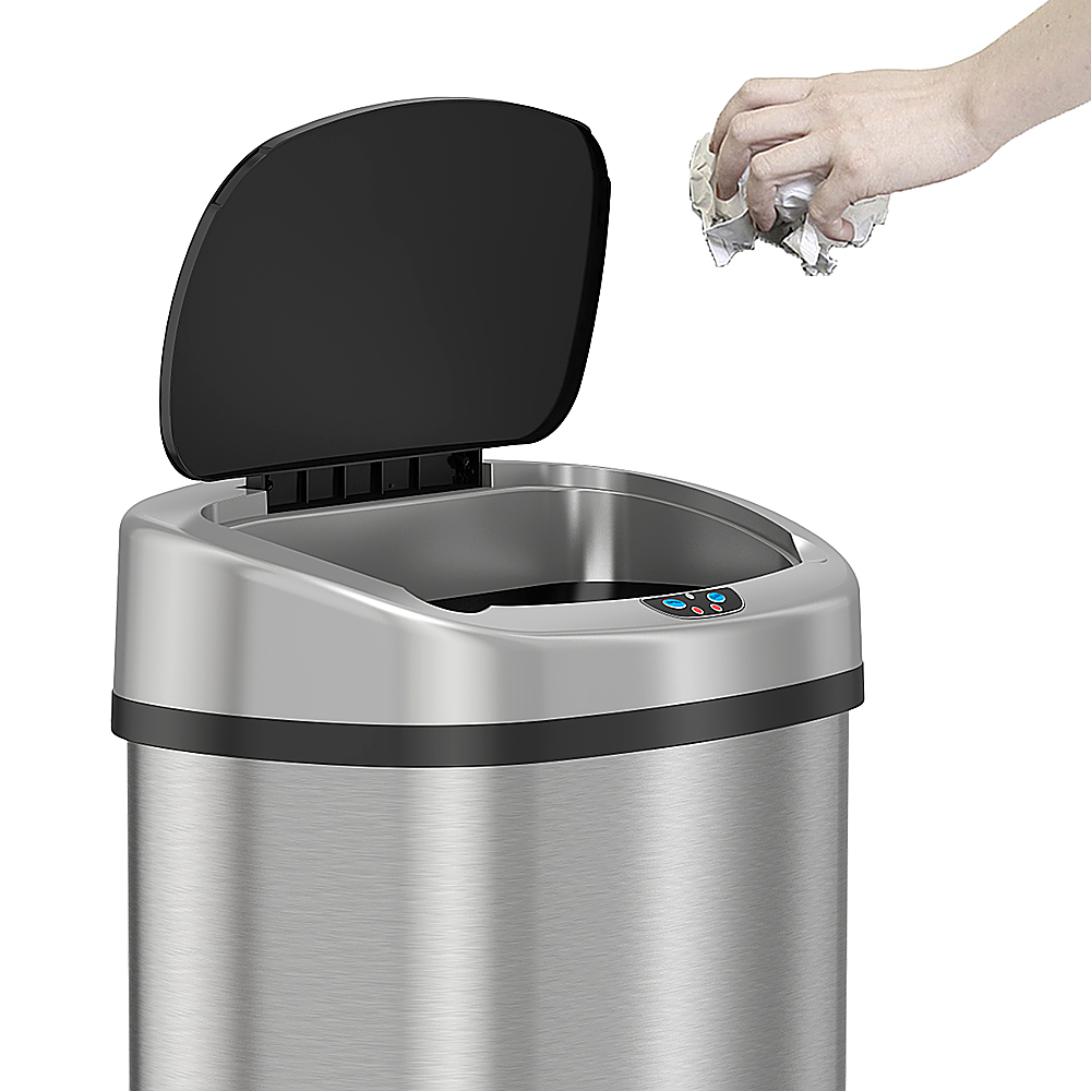 Best Buy: iTouchless 8 Gallon Touchless Sensor Trash Can with