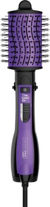 Angle. Conair - InfinitiPRO Knot Dr. Detangling Hot Air All-in-One Dryer Brush - Purple And Black.