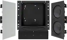 Front. Sonance - MAG SSTVAUDIO - Mag Series Sonos® powered 2.0-Channel Sound Bar Alternative (Each) - Paintable White.