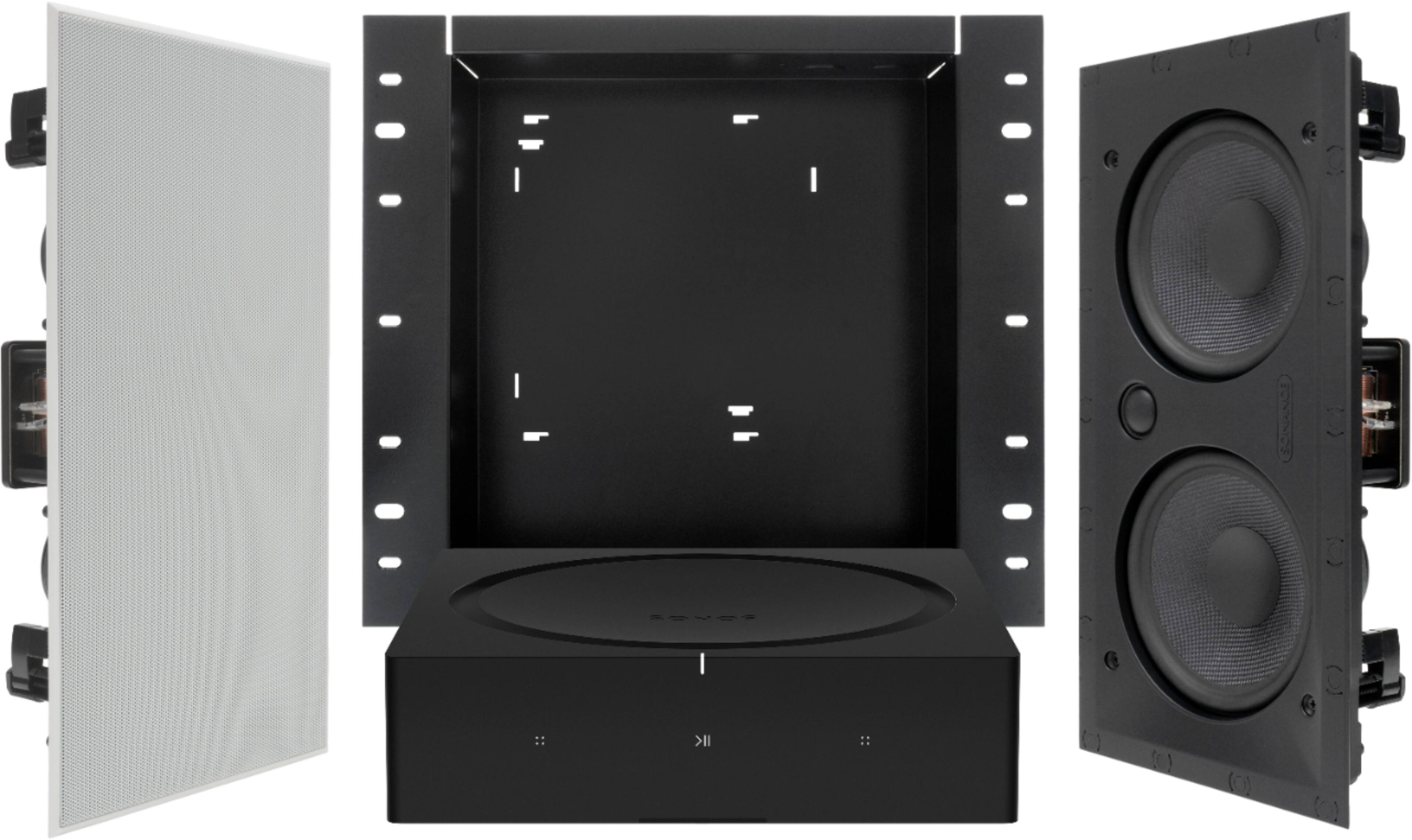 Front. Sonance - MAG SSTVAUDIO - Mag Series Sonos® powered 2.0-Channel Sound Bar Alternative (Each) - Paintable White.