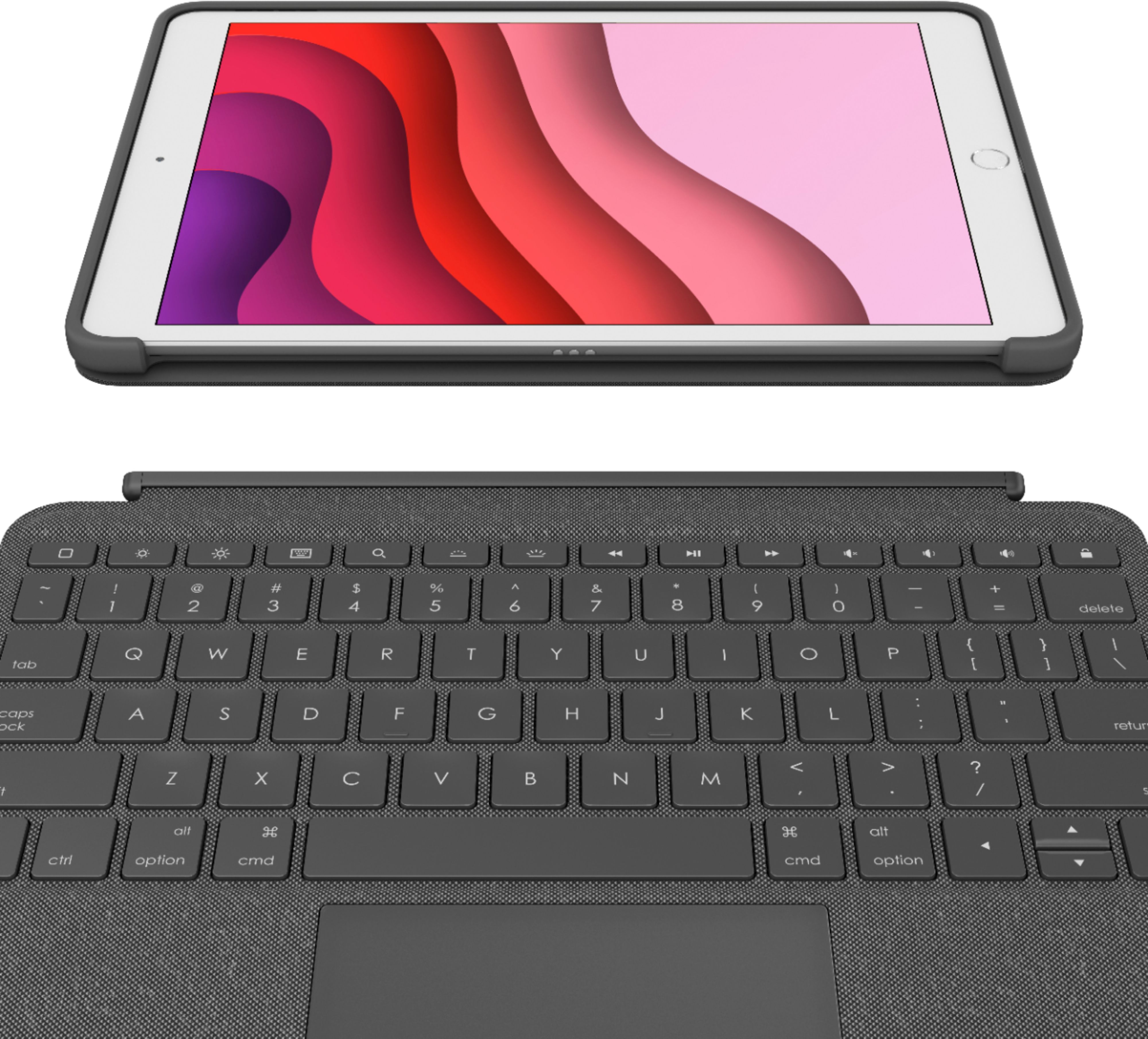 tilskuer januar Afskedigelse Logitech Combo Touch Keyboard Folio for Apple iPad 10.2" (7th, 8th & 9th  Gen) with Detachable Backlit Keyboard Graphite 920-009608 - Best Buy
