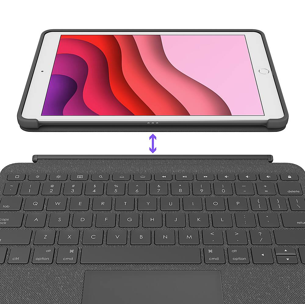 Logitech Combo Touch For Ipad 10th Gen - Oxford Gray : Target