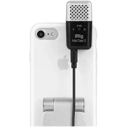 Front. IK Multimedia - Microphone - Silver/Black.