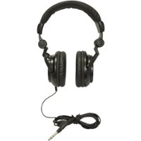 TASCAM - TH-02 Wired Over-the-Ear Headphones - Black - Front_Zoom