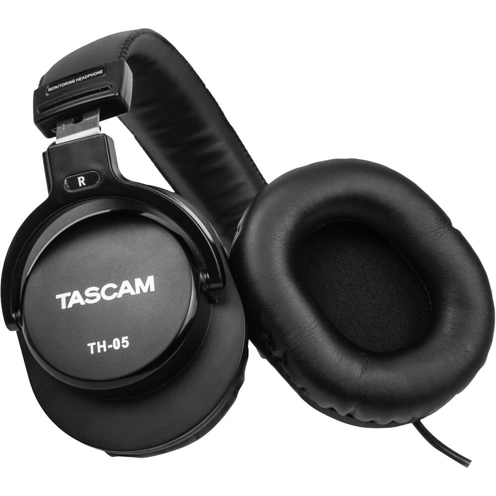 Alt View 11. TASCAM - TH-05 Wired Over-the-Ear Headphones - Black.