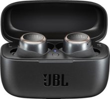 JBL - LIVE 300TWS True Wireless In-Ear Headphones - Black - Front_Zoom