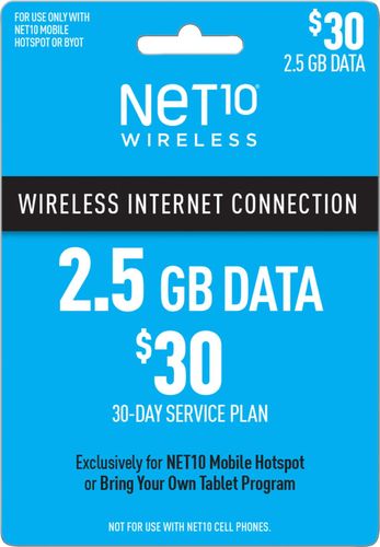 Net10 $30 Mobile Hotspot 2.5GB 30-Day Prepaid Plan