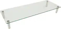 Angle. Mount-It! - Monitor and Laptop Desk Riser - White.