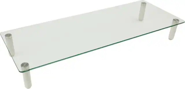 Angle. Mount-It! - Monitor and Laptop Desk Riser - White.