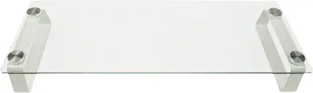 Front. Mount-It! - Monitor Riser and Laptop Stand - White.