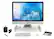 Alt View 11. Mount-It! - Monitor Riser and Laptop Stand - White.
