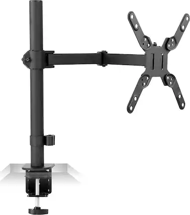 Angle. Mount-It! - Large Single Monitor Desk Mount up to 42" - Black.