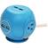 Front. Accell - Power Cutie Compact Surge Protector with 4 USB ports, 3 outlets and 6 foot cord - Light Blue.