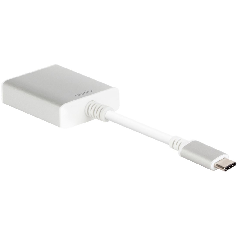 Left View: Moshi - USB-C to HDMI  Ada - Silver