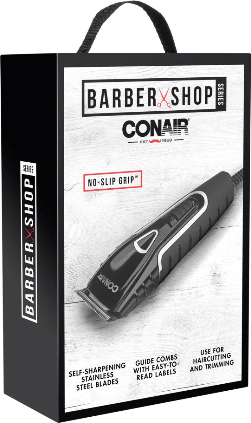 Alt View 18. Conair - Barbershop Series Hair Trimmer - Black/Gray.